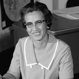 katherine johnson smiling at the camera