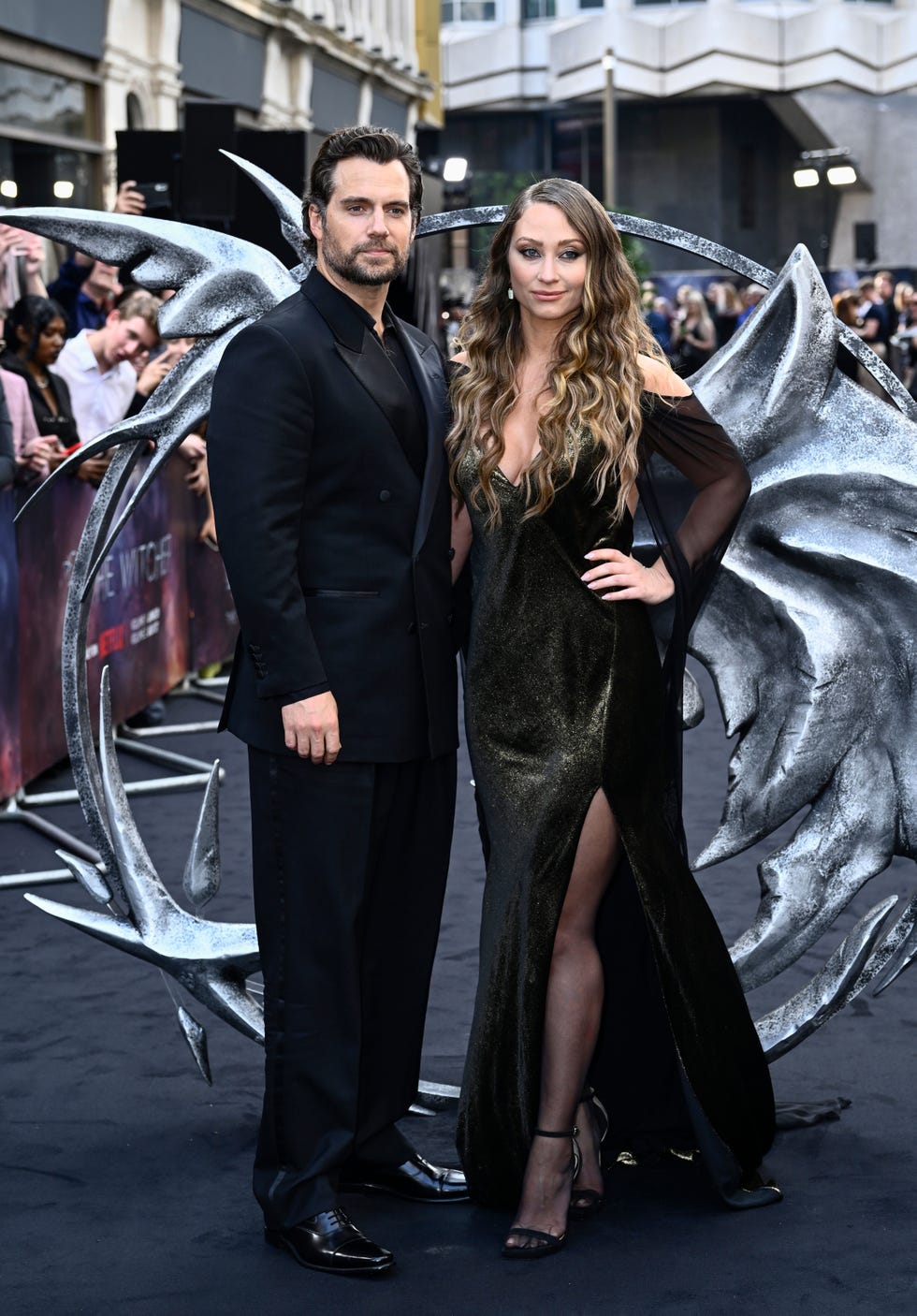 henry cavill and natalie viscuso at "the witcher" season 3 premiere at the outernet