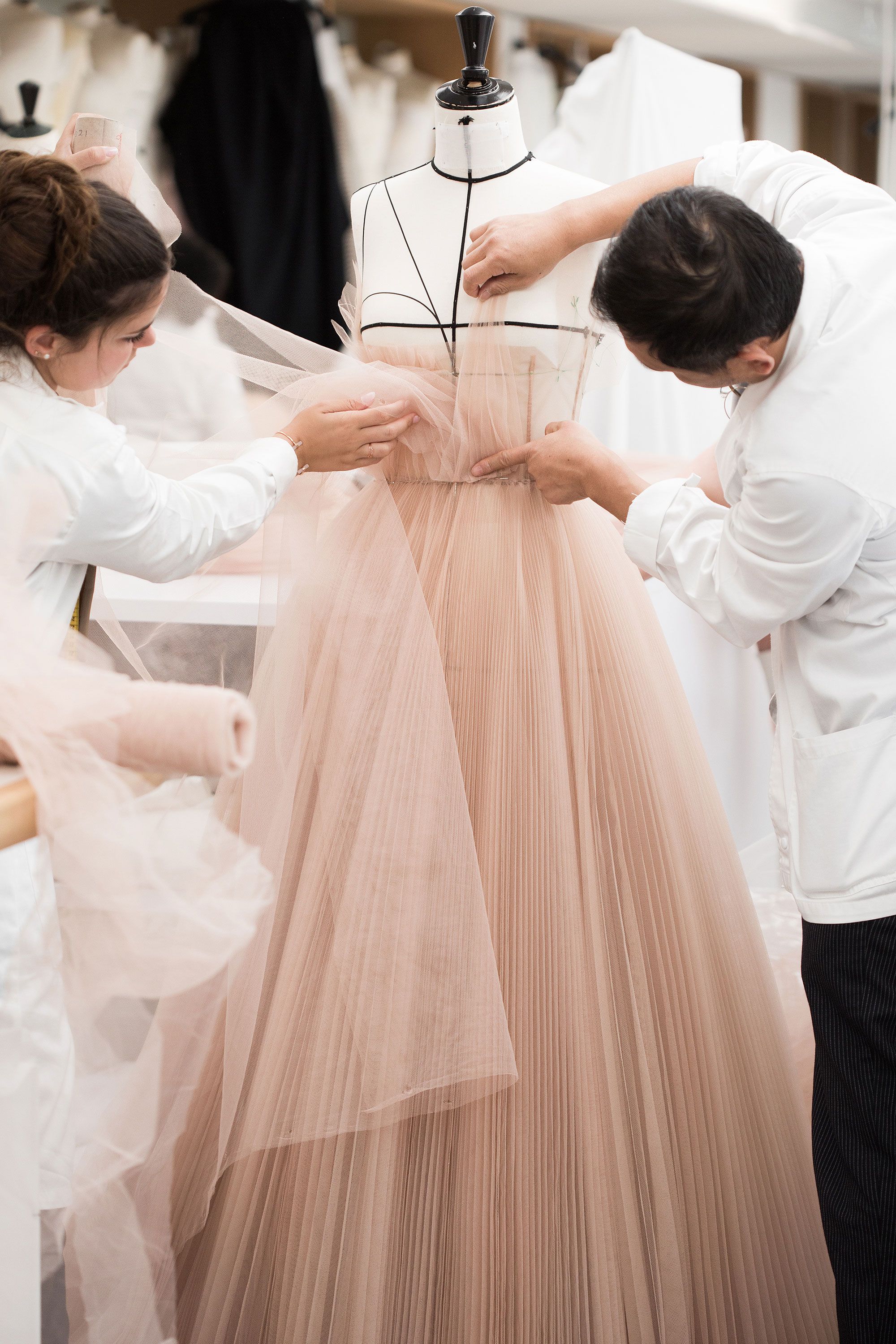 Dior tulle gown best sale