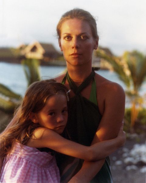 Natalie Wood and Natasha Gregson Wagner in Hawaii