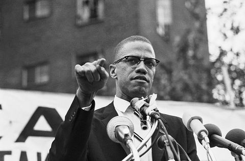 malcolm x speaking at rally