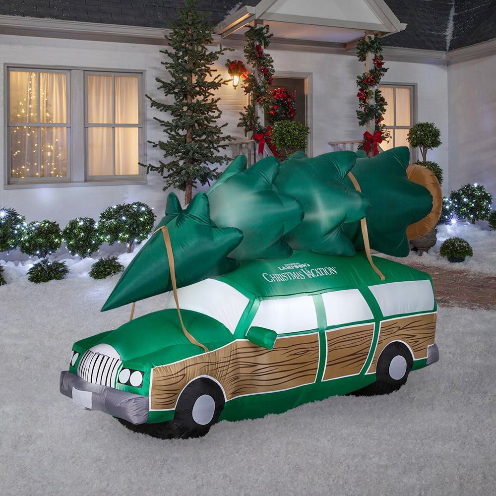 National Lampoons Christmas Vacation Station Wagon Holiday Decor Inflatable 8 ft 