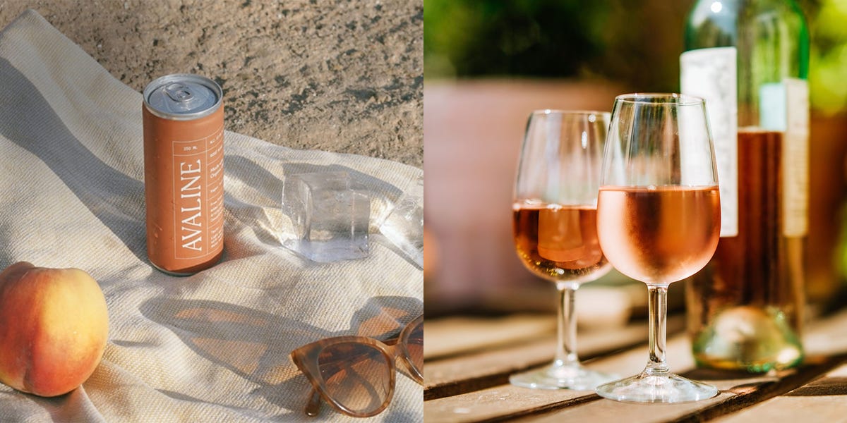 preview for Rosé Sangria Floats Are The Best Hack For Raspberry Sorbet