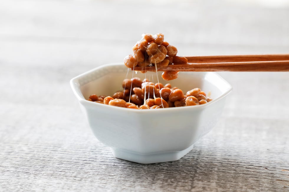 natto , fermented soybeans