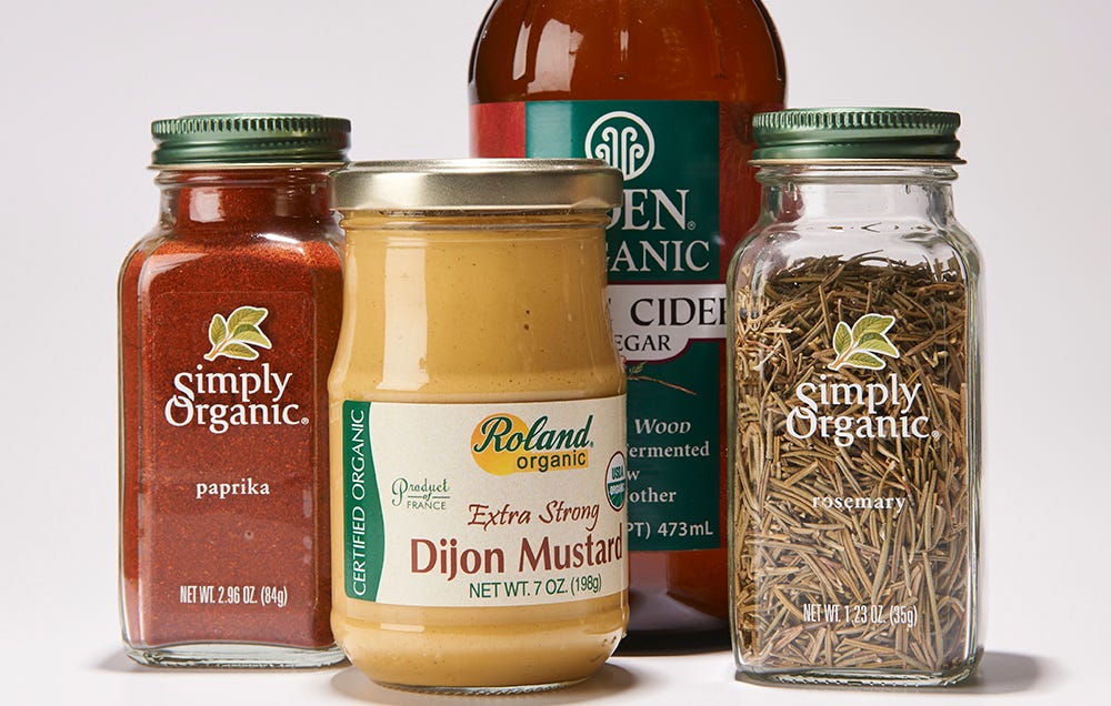 natural flavors mustard herbs spices