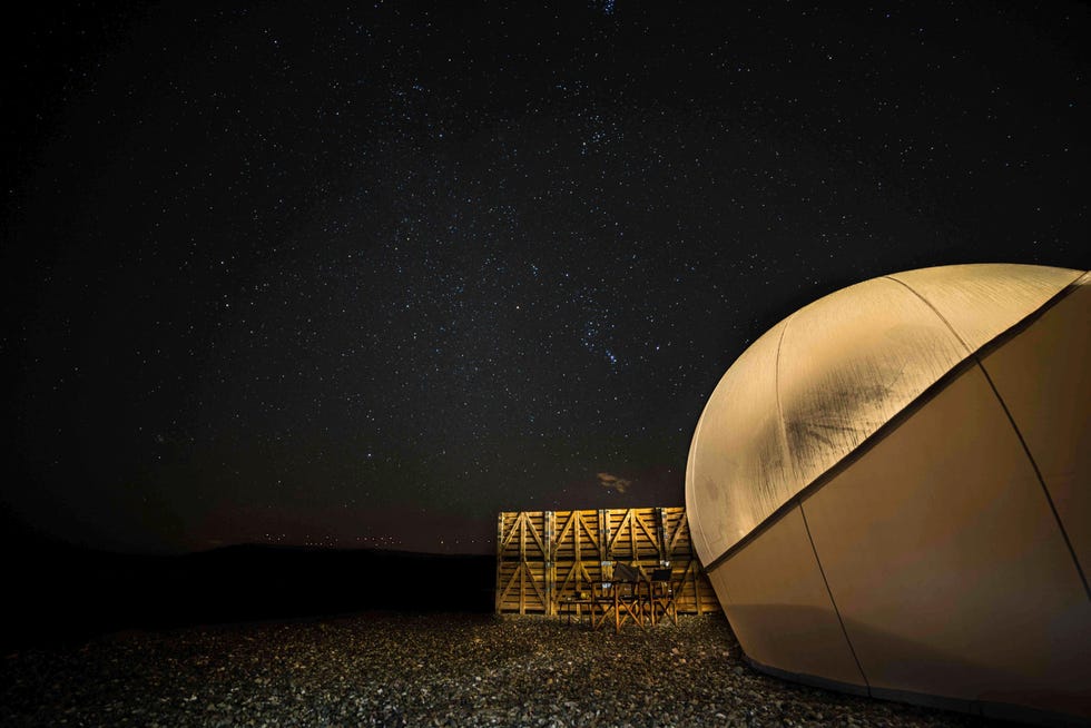 Habitación burbuja del Hotel Aire de Bardenas en Navarra