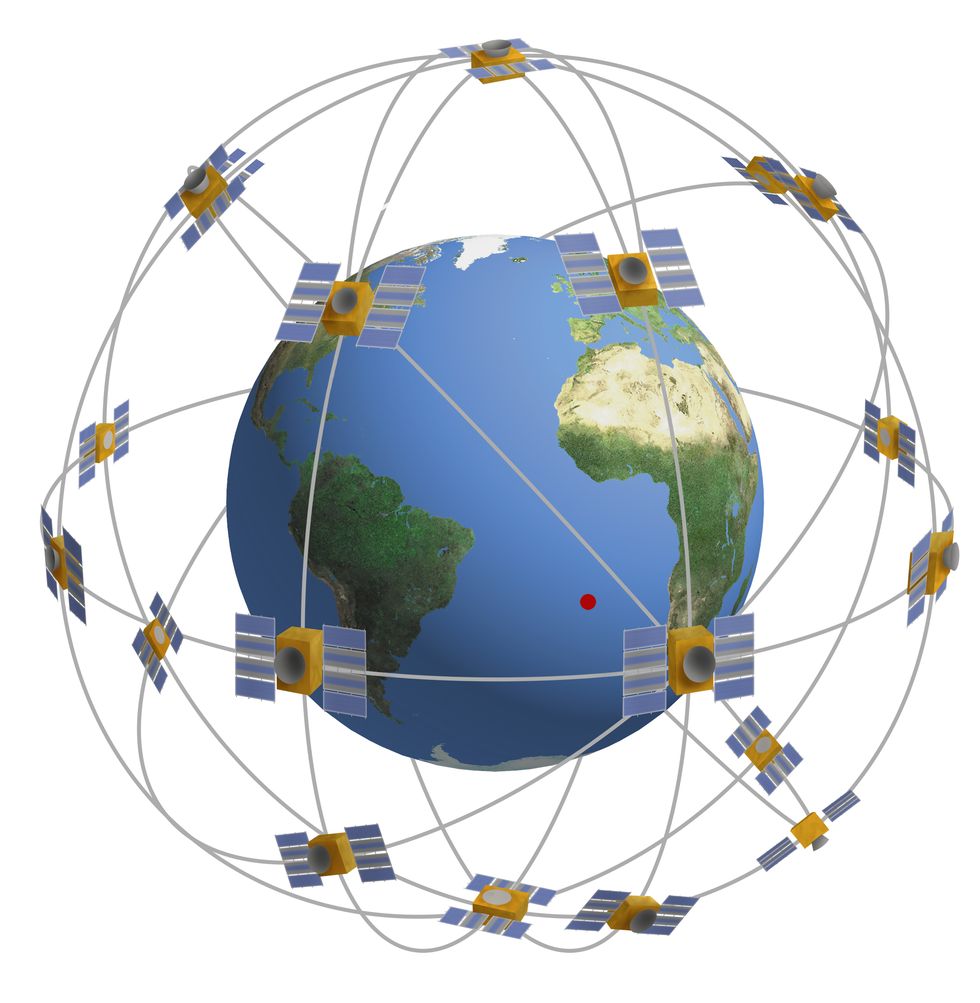 gps navigation satellite network