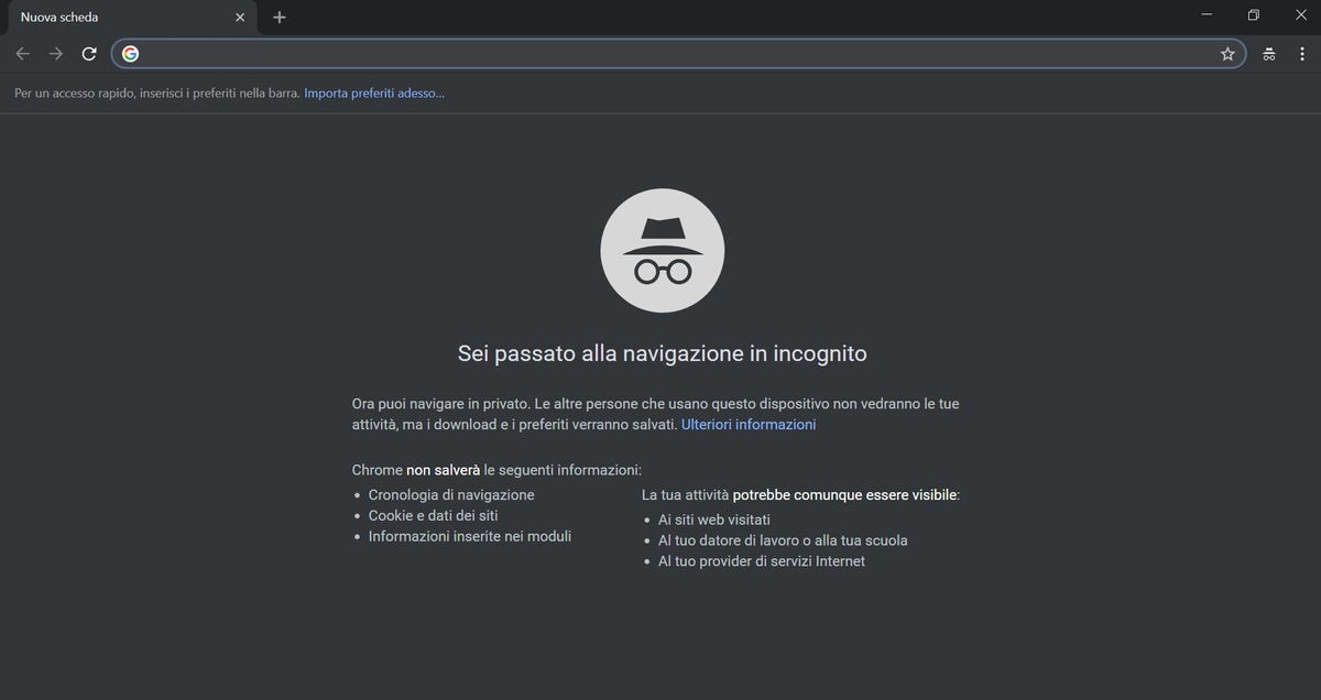 La navigazione in incognito non è privata come credi