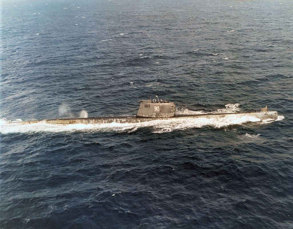 Just How Close We Came To A Nuclear Exchange During The Cuban Missile   Navy Aircraft Photograph Of A Soviet Attack Submarine As It News Photo 1664891522 