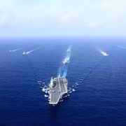 PLA Navy Drill At Sea
