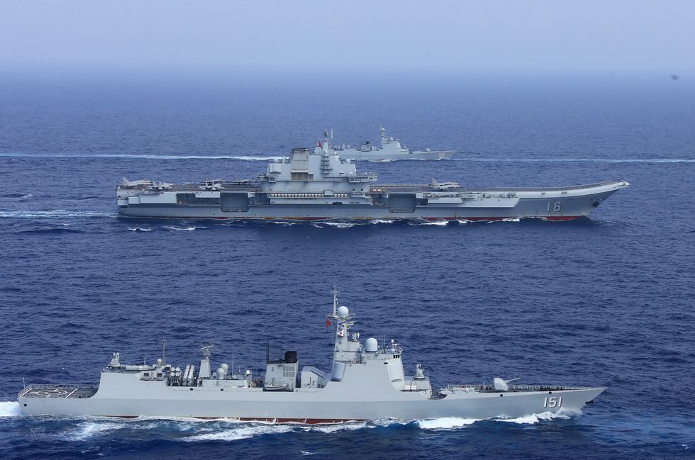 PLA Navy Drill At Sea