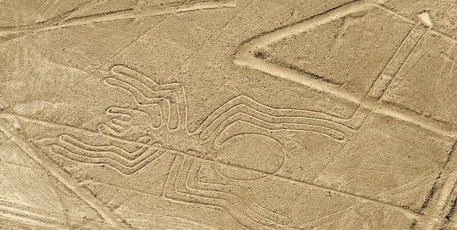 Nazca Desert, The Nazca (or Nasca) Lines geoglyphs, the Spider, UNESCO World Heritage Site