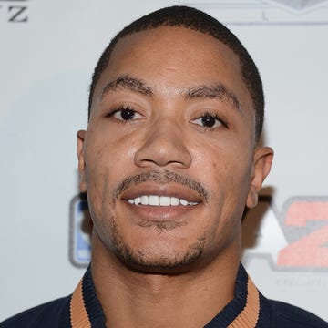 new york, ny september 26 derrick rose attends 'nba 2k13' premiere launch party at 40  40 club on september 26, 2012 in new york city photo by dimitrios kambourisgetty images