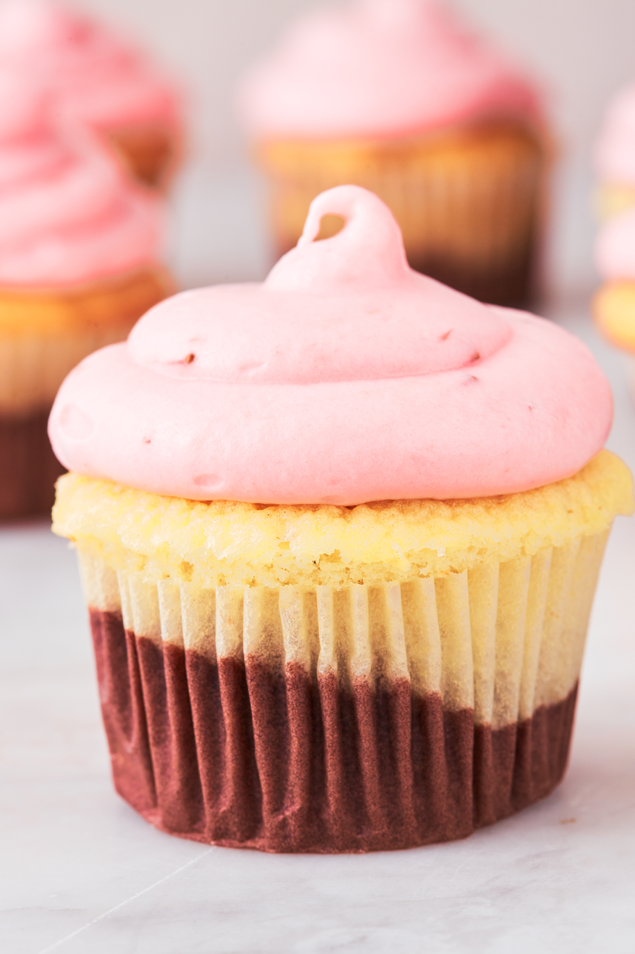 neapolitan cupcakes