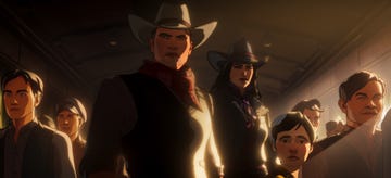 middle l r shang chi simu liu, kate bishop hailee steinfeld, and kwai jun fan allen deng in marvel animation's what if season 3, exclusively on disney photo courtesy of marvel animation © 2024 marvel all rights reserved