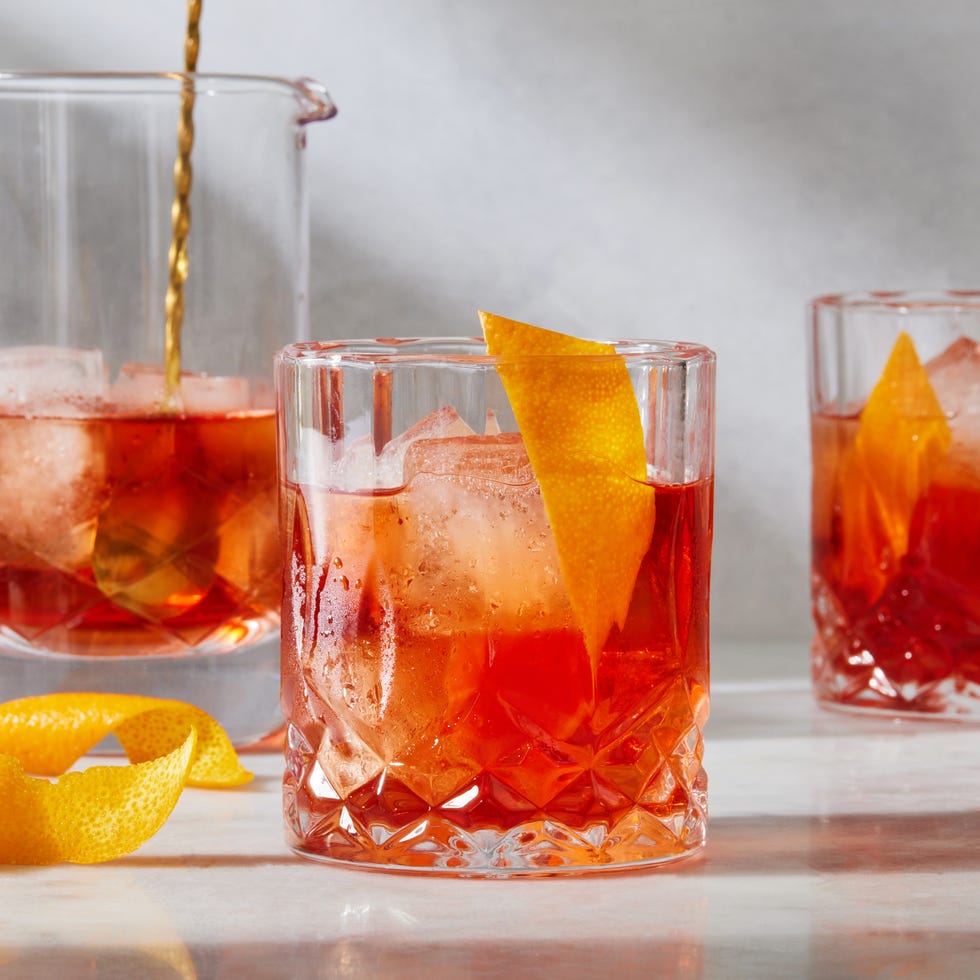 Negroni with Orange and Prosecco Foam - A Kitchen Cat