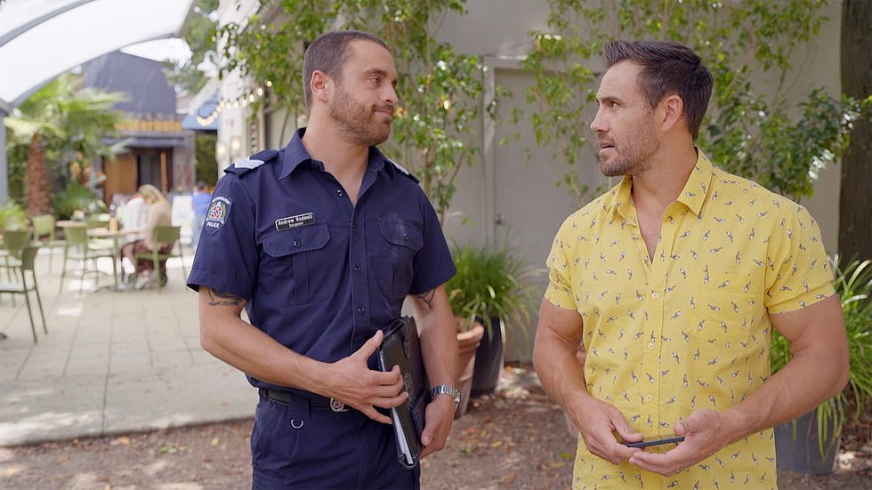 andrew rodwell and aaron brennan in neighbours