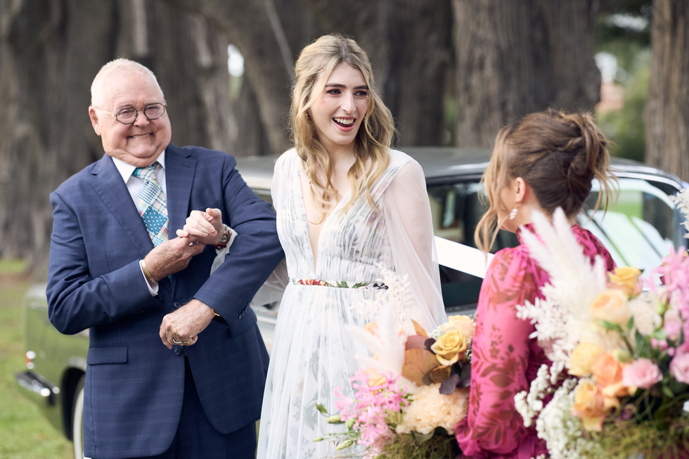 harold bishop, mackenzie hargreaves and holly hoyland in neighbours