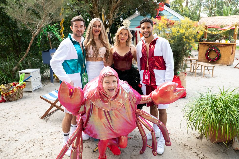 ned willis, chloe brennan, amy greenwood, levi canning and mick allsop in neighbours