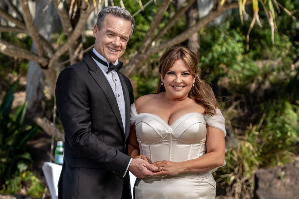 Paul Robinson and Terese Willis's wedding day in Neighbours