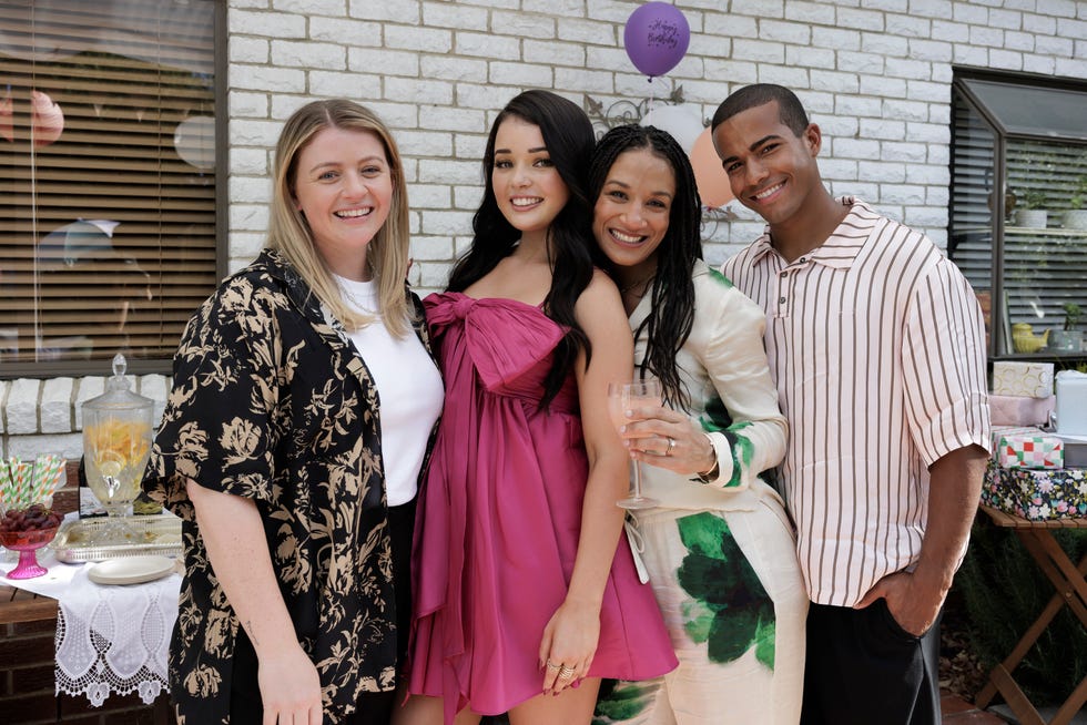 cara varga murphy, sadie rodwell, remi varga murphy and taye obasi in neighbours