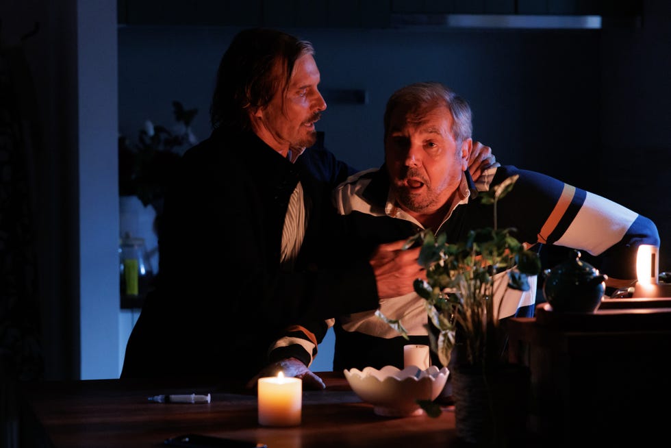 Darcy Tyler and Karl Kennedy in Neighbours darcy tyler and karl kennedy in neighbours