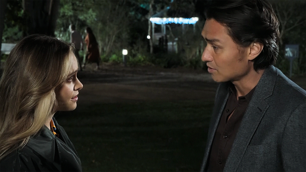 Krista Sinclair and Leo Tanaka in Neighbors