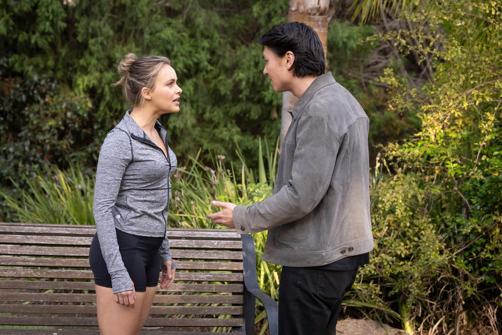 krista sinclair and leo tanaka in neighbours