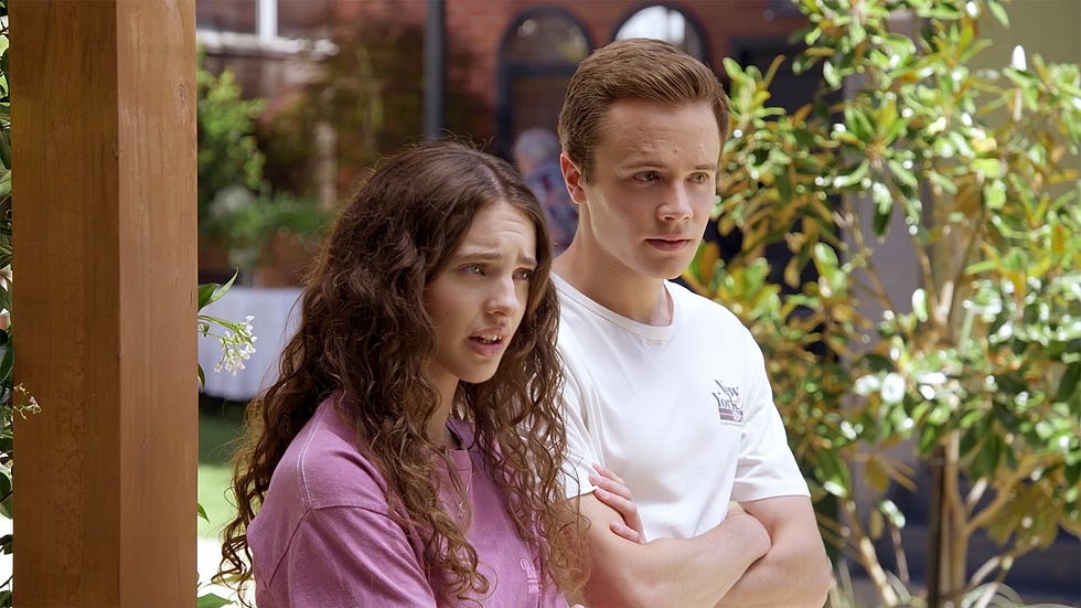 Nell Rebecchi and JJ Varga-Murphy in Neighbours nell rebecchi and jj varga murphy in neighbours