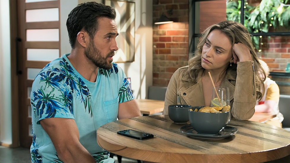 aaron brennan and krista sinclair in neighbours