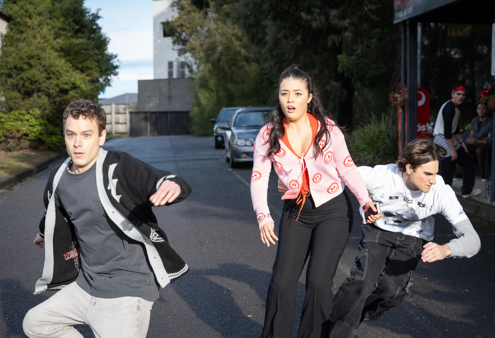 Sebastian, Sadie Rodwell and Max Ramsay at Neighbors