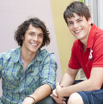 bob morley and james mason as aidan foster and chris pappas in neighbours