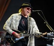 neil young performs in hyde park