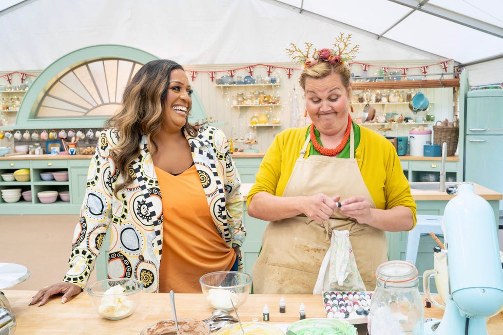 nelly and alison hammond in bake off autumn week