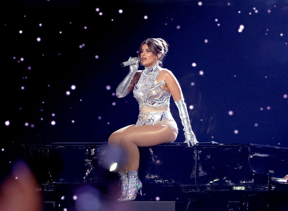 nelly furtado wearing a silver cutout bodysuit at the 2024 juno awards