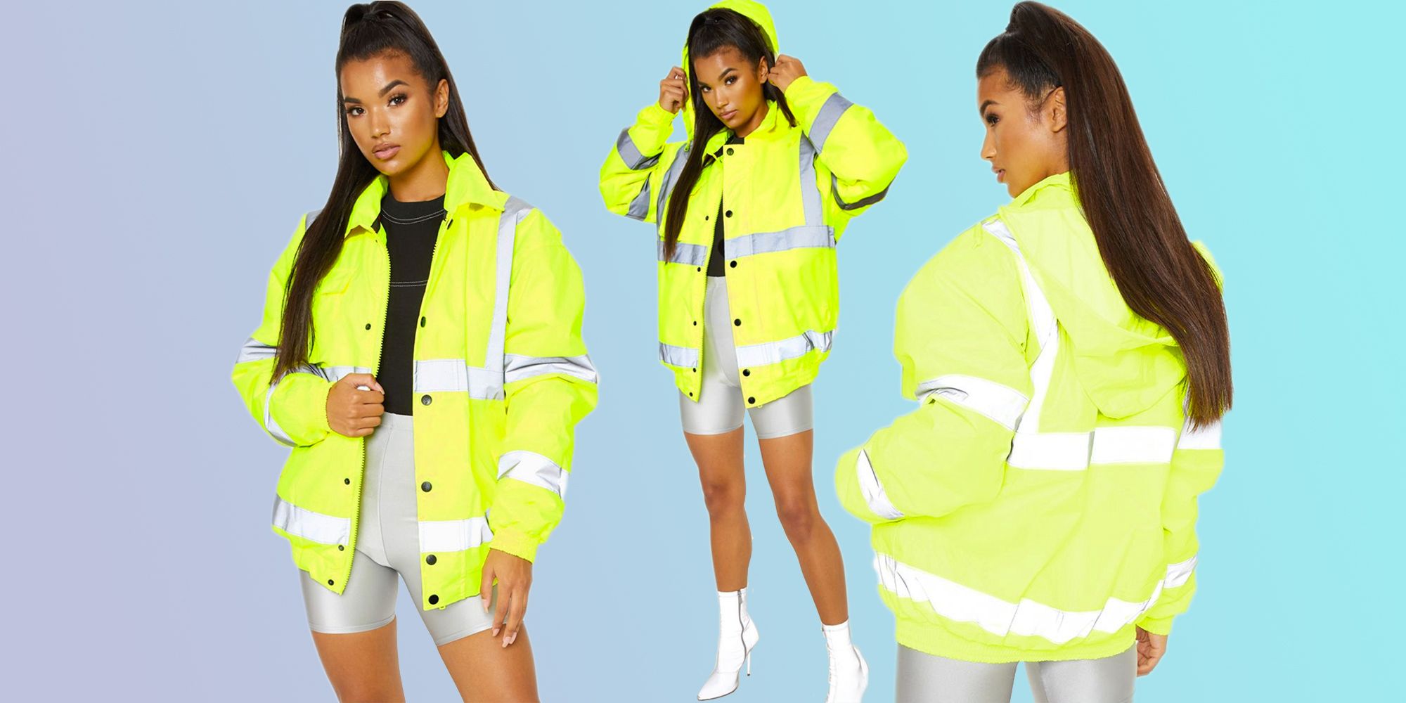Pretty Little Thing is selling a high vis jacket because safety first