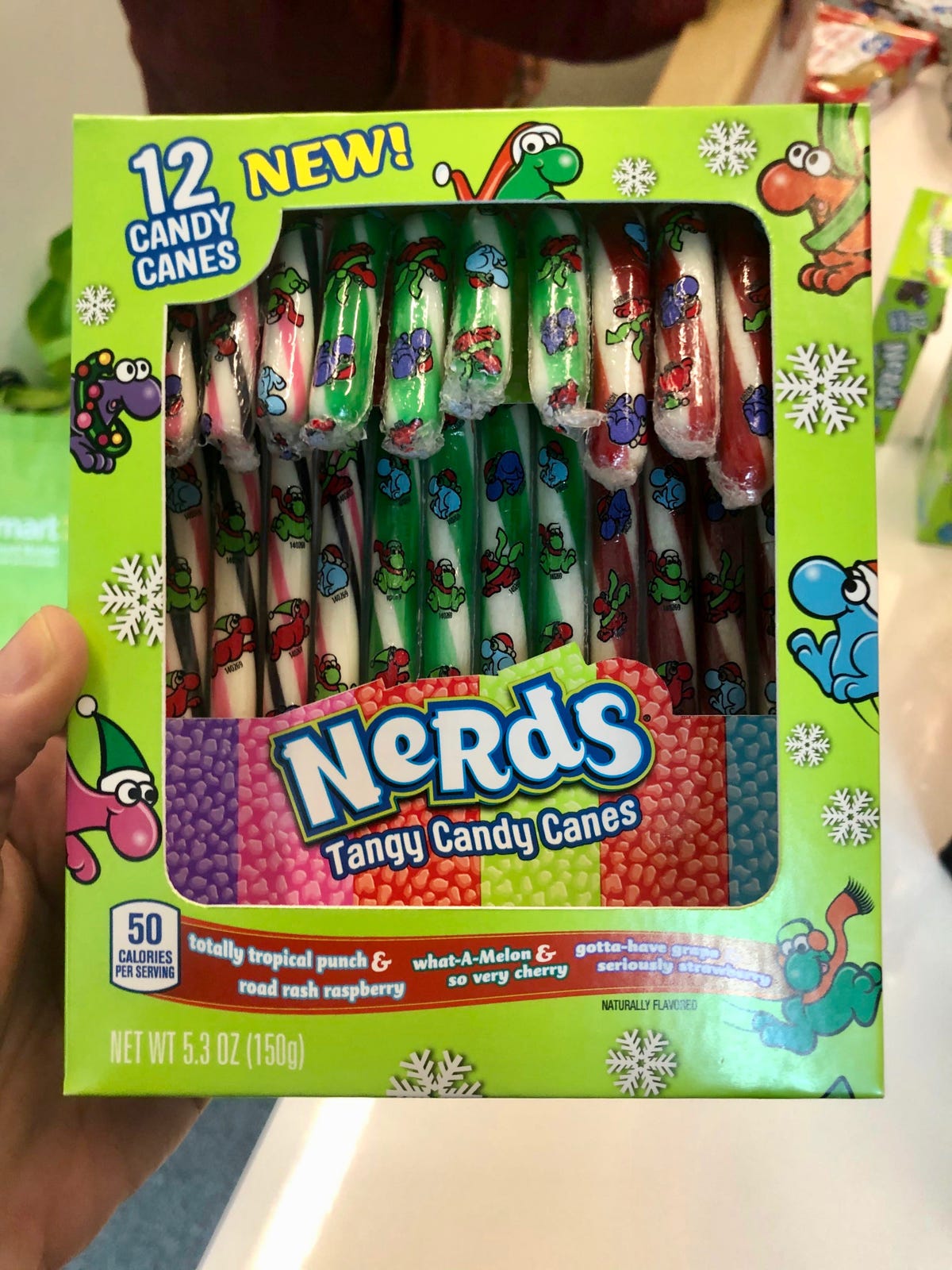 Walmart Is Launching Nerd Flavored Candy Canes In November