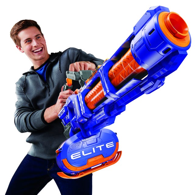 Nothing Flings Foam Like a Full-On Nerf Gatling Blaster