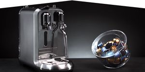 Small appliance, Espresso machine, Home appliance, Kitchen appliance, Coffeemaker, Drip coffee maker, Barware, Glass, Machine, 