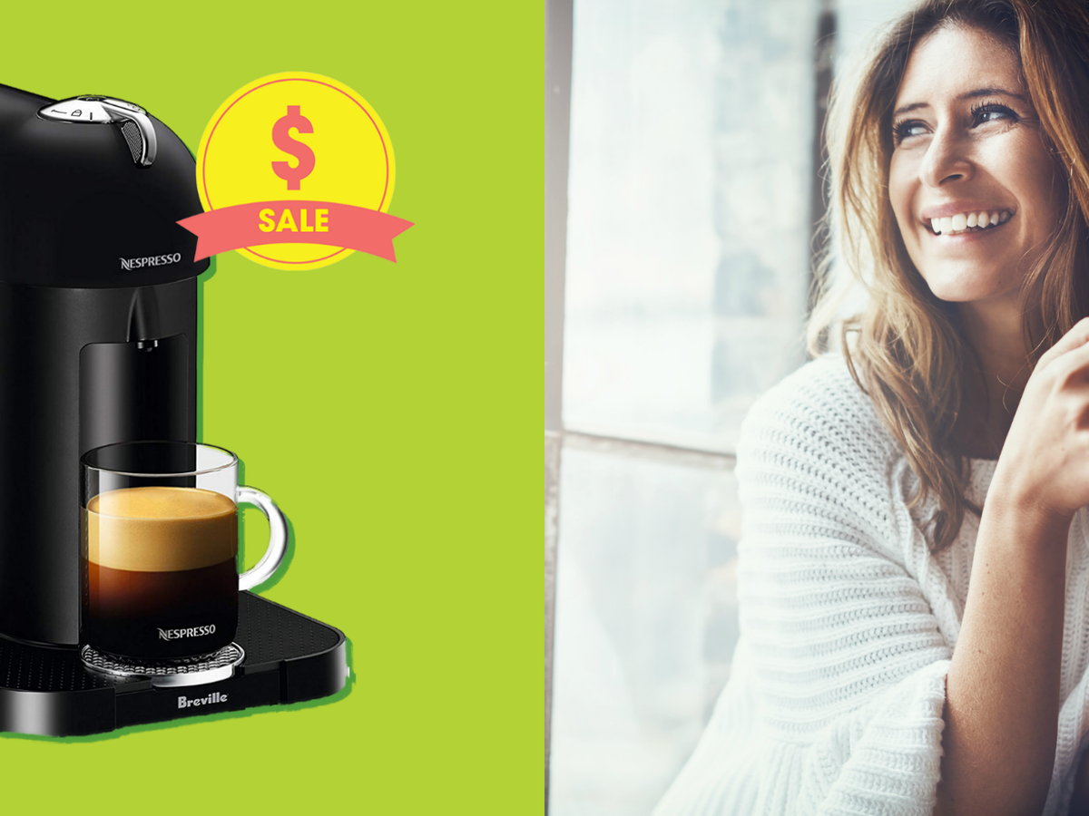 Breville's Nespresso Vertuo Coffee & Espresso Maker Is *Finally* Under $100