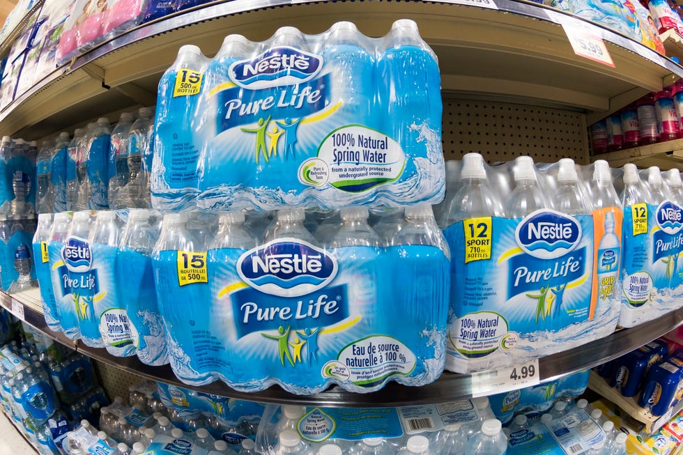 Nestle bottled water in store shelf. 
    Ontario premier wants...