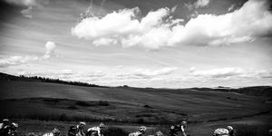 CYCLING-ITA-STRADE-BIANCHE-BLACK AND WHITE