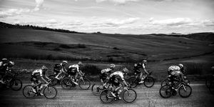CYCLING-ITA-STRADE-BIANCHE-BLACK AND WHITE