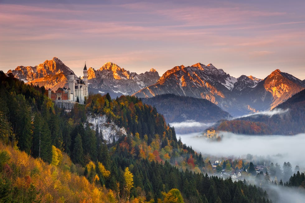 neuschwanstein castle, schwangau, germany veranda most beautiful places in europe