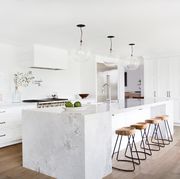 White, Furniture, Room, Kitchen, Countertop, Interior design, Property, Floor, Ceiling, Cabinetry, 
