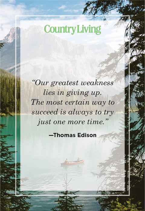 Never give up quote by Thomas Edison