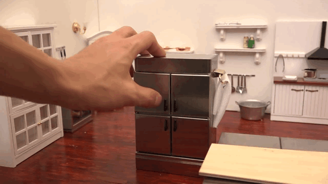 Cocina mini con nevera