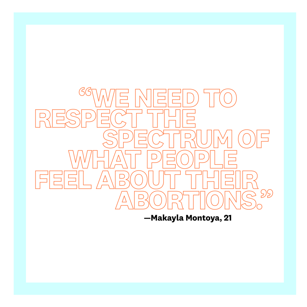 we need to respect the spectrum of what people feel about their abortions