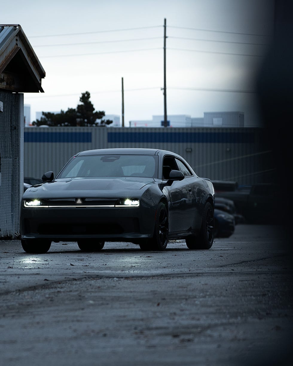 2025 dodge charger preproduction model far away shot