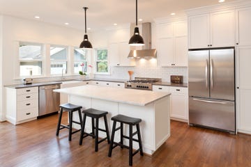 new kitchen in modern luxury home